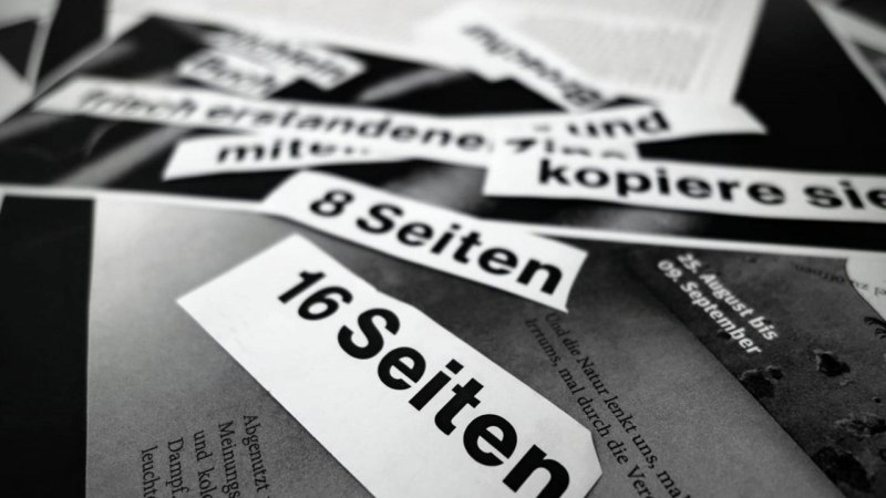 Wortcollage, © Literaturhaus Wortcollage, © Literaturhaus