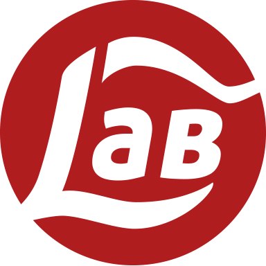 Rotes Logo mit weißem Schriftzug 'Lab' in einem Kreis. Der Schriftzug ist stilisiert und dynamisch gestaltet., © Laboratorium e. V. Rotes Logo mit weißem Schriftzug 'Lab' in einem Kreis. Der Schriftzug ist stilisiert und dynamisch gestaltet., © Laboratorium e. V.