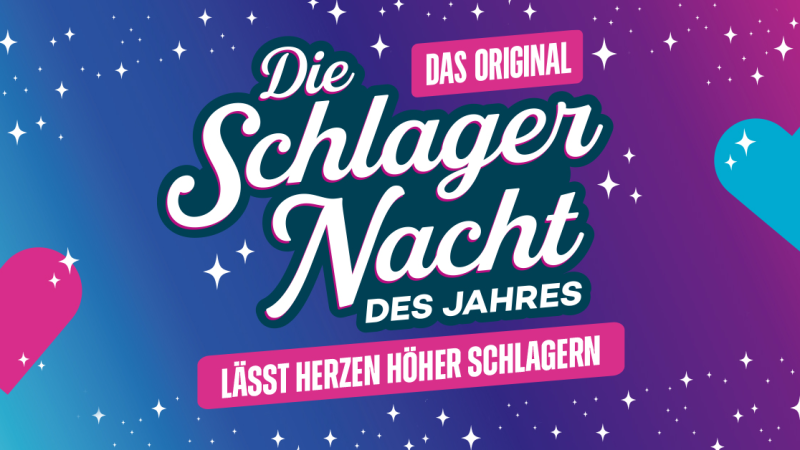Die Schlagernacht des Jahres 2026 - DAS ORIGINAL, © links im Bild Die Schlagernacht des Jahres 2026 - DAS ORIGINAL, © links im Bild