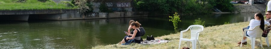 Neckarinsel sunbathing area, © Neckarinsel e. V. Neckarinsel sunbathing area, © Neckarinsel e. V.