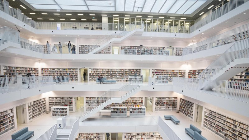 Stadtbibliothek am Mail&auml;nder Platz, &copy; Stuttgart-Marketing GmbH, Sarah Schmid