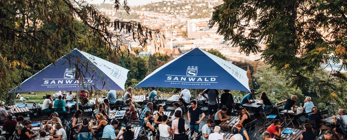 Biergarten auf der Karlshöhe, © Stuttgart-Marketing GmbH, Romeo Felsenreich, sommertage.com