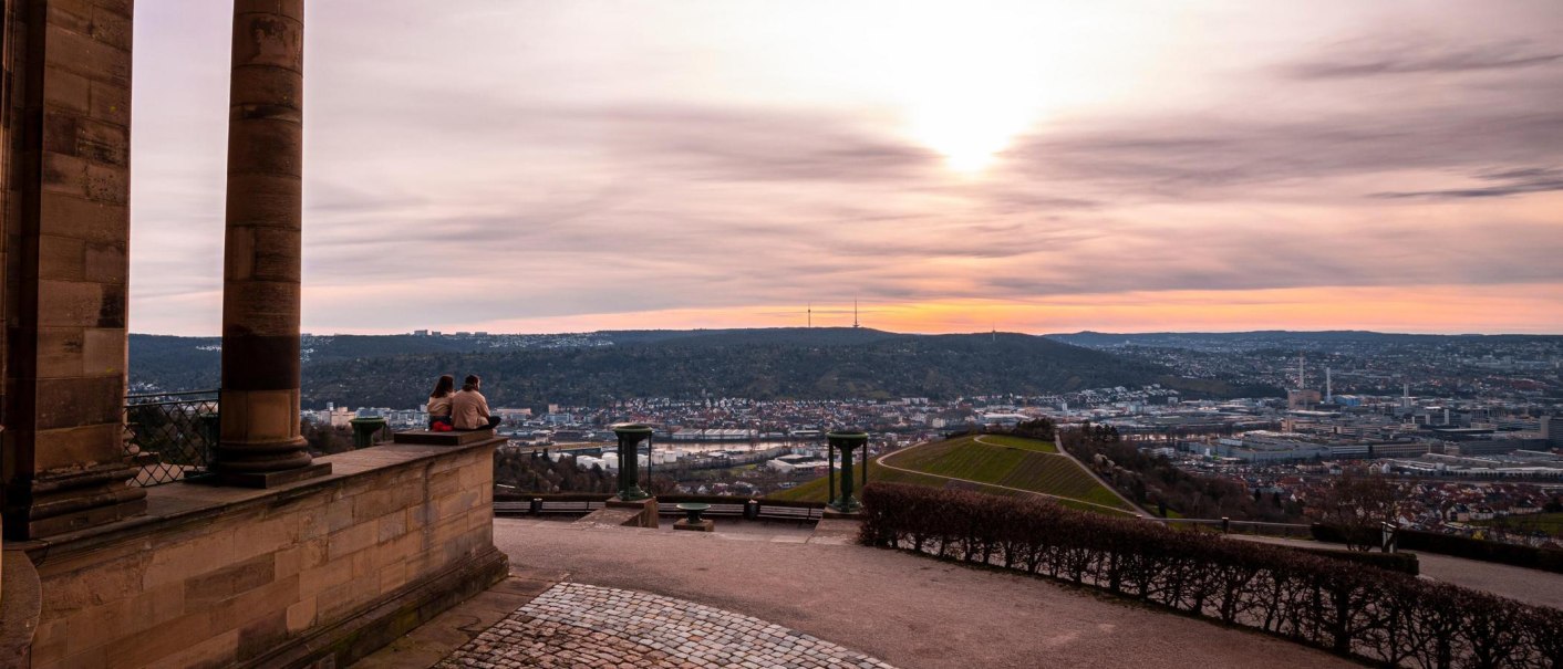 Grapkapelle, Abenddaemmerung, Stuttgart, &copy; SMG, Sarah Schmid