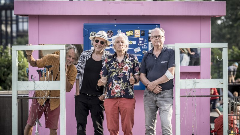 Mani Neumeier mit seiner legendären Band Guru Guru, © Schindelbeck