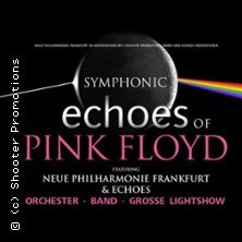 Poster for a concert with the Neue Philharmonie Frankfurt and echoes, inspired by Pink Floyd, with orchestra, band and big lightshow., &copy; links im Bild
