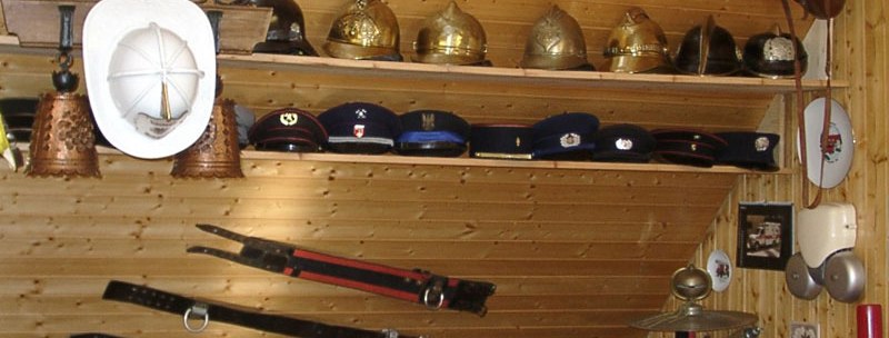 Exhibition at the Stuttgart-Untert&uuml;rkheim Fire Service Helmet Museum, &copy; Enslin