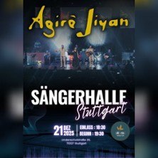 Konzertplakat für Agirê Jiyan in der Sängerhalle Stuttgart am 21. Dezember 2025. Einlass um 18:30 Uhr, Beginn um 19:30 Uhr., © links im Bild