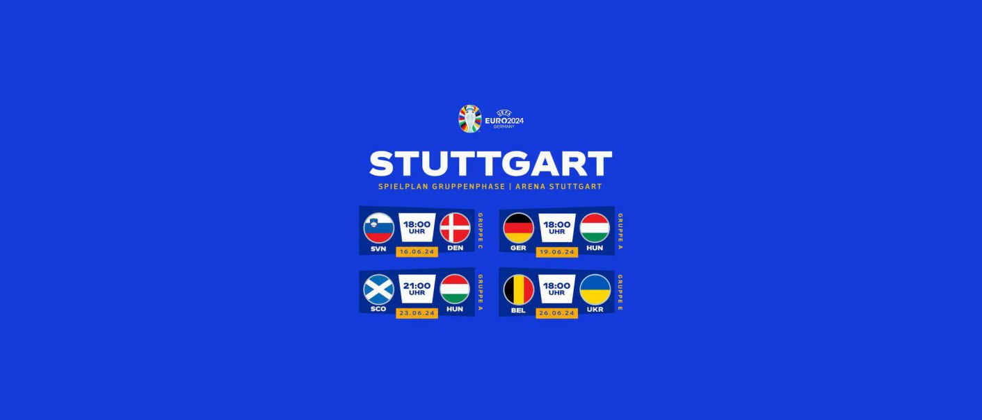 UEFA Euro 2024 Stuttgart Spielplan