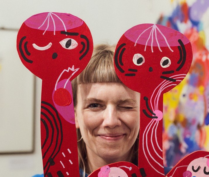 Wo Farben & Materialien toben mit Hilde Biedermann aka Studio Hildahlia, &copy; Foto: Ren&eacute; Oberkirch