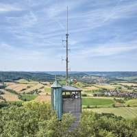 Aussichtsturm auf dem Einkorn bei Schwäbisch Hall, © Hohenlohe + Schwäbisch Hall Tourismus e. V. Aussichtsturm auf dem Einkorn bei Schwäbisch Hall, © Hohenlohe + Schwäbisch Hall Tourismus e. V.