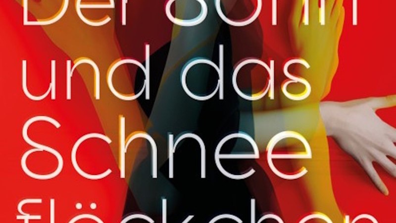 Buchcover mit dem Titel 'Der Sohn und das Schneeflöckchen' auf rotem Hintergrund. Verschiedene Arme überlappen sich im Bild., © Verlag Buchcover mit dem Titel 'Der Sohn und das Schneeflöckchen' auf rotem Hintergrund. Verschiedene Arme überlappen sich im Bild., © Verlag