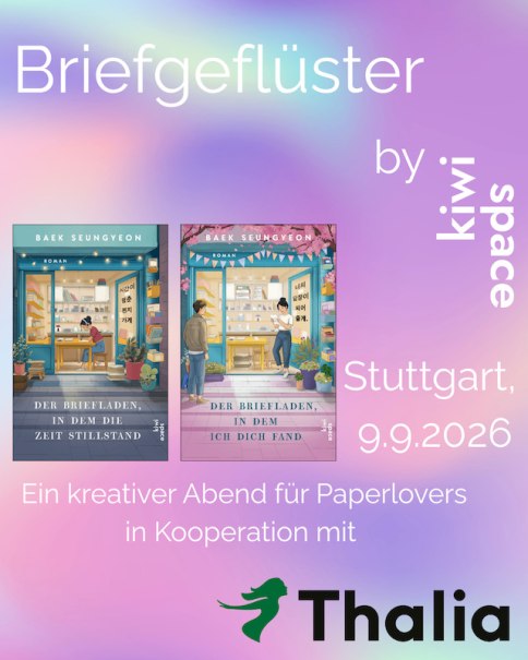 Letter Whispers - Kiwi Space Theme Night: "The Letter Shop Where I Found You", © Thalia Deutschland GmbH & Co. KG Letter Whispers - Kiwi Space Theme Night: "The Letter Shop Where I Found You", © Thalia Deutschland GmbH & Co. KG