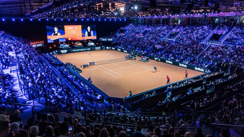 Der Porsche Tennis Grand Prix in der Porsche-Arena, © Porsche AG Der Porsche Tennis Grand Prix in der Porsche-Arena, © Porsche AG