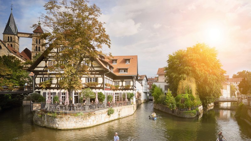 Roßneckarkanal, Esslingen, © Stuttgart-Marketing GmbH