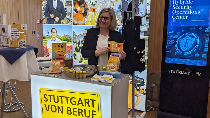 #StuttgartvonBeruf beim heise Jobs IT Tag Stuttgart 2024, © Stadt Stuttgart #StuttgartvonBeruf beim heise Jobs IT Tag Stuttgart 2024, © Stadt Stuttgart