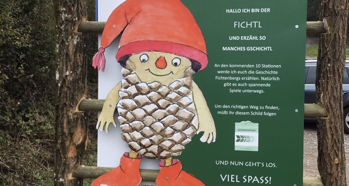 Kulturhistorischer Erlebnispfad in Fichtenberg: Willkommenstafel, © Hohenlohe + Schwäbisch Hall Tourismus e. V. Kulturhistorischer Erlebnispfad in Fichtenberg: Willkommenstafel, © Hohenlohe + Schwäbisch Hall Tourismus e. V.