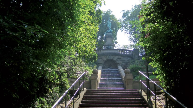 Galateastaffel und -brunnen am Eugensplatz