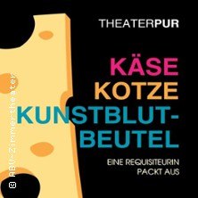 K&auml;se, Kotze. Kunstblutbeutel, &copy; links im Bild