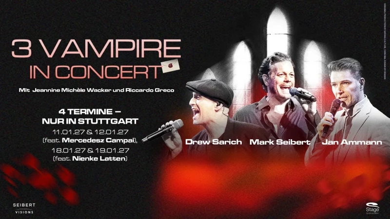 3 Vampire in Concert Keyvisual, © Stage Entertainment 3 Vampire in Concert Keyvisual, © Stage Entertainment