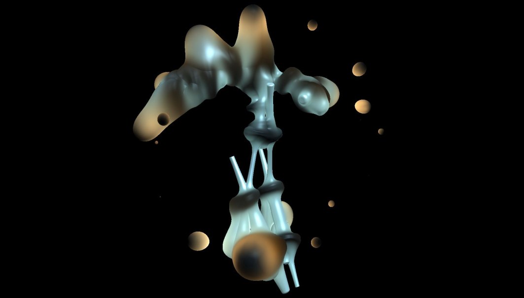 Screenshot der Visualisierung, © Daniel Bisig