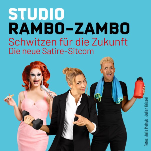 STUDIO RAMBO-ZAMBO - Schwitzen für die Zukunft mit dem Renitenz-Ensemble, © Julia Melnyk, Julian Krissel STUDIO RAMBO-ZAMBO - Schwitzen für die Zukunft mit dem Renitenz-Ensemble, © Julia Melnyk, Julian Krissel