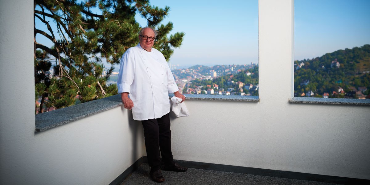 What a view! Vincent Klink at his restaurant Wielandshöhe