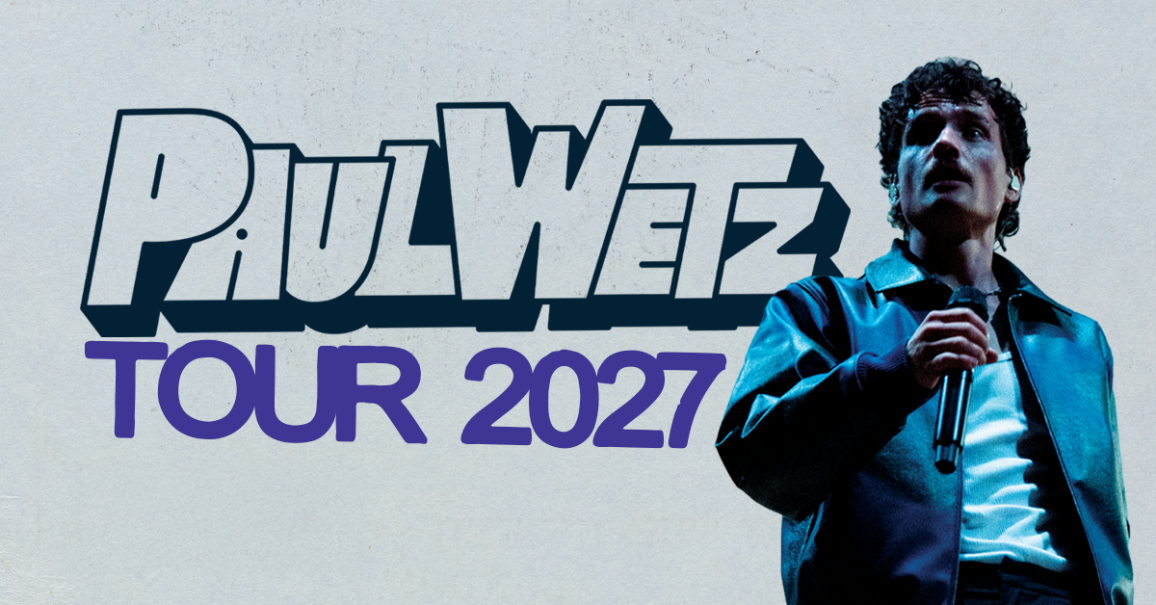 Plakat für die PaulWetz Tour 2027. Ein Sänger mit Mikrofon steht rechts, der Tourname ist in großen Buchstaben links zu sehen., © links im Bild Plakat für die PaulWetz Tour 2027. Ein Sänger mit Mikrofon steht rechts, der Tourname ist in großen Buchstaben links zu sehen., © links im Bild