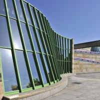 Postmodern building by the architect Stirling., © VOLKER NAUMANN FOTOGRAFIE Postmodern building by the architect Stirling., © VOLKER NAUMANN FOTOGRAFIE