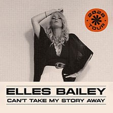 Elles Bailey posiert auf einem Tourposter mit dem Titel 'Can't Take My Story Away' für die 2024 Tour., © links im Bild Elles Bailey posiert auf einem Tourposter mit dem Titel 'Can't Take My Story Away' für die 2024 Tour., © links im Bild