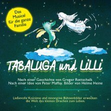 The cover of the musical "Tabaluga and Lilli" features a dragon and a girl on clouds. It is a family musical based on an idea by Peter Maffay., &copy; links im Bild