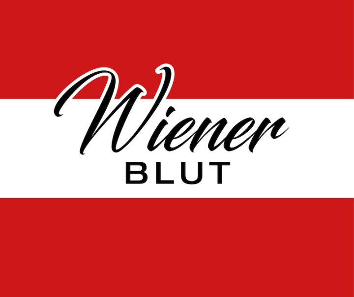 Logo mit dem Schriftzug 'Wiener Blut' auf einem rot-wei&szlig;-roten Hintergrund, &auml;hnlich der &ouml;sterreichischen Flagge., &copy; Rosenau Kultur e.V.
