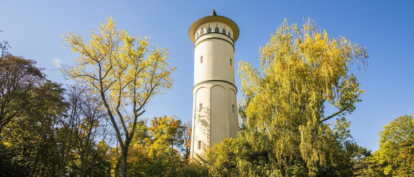 The Engelberg Tower in Leonberg rises majestically amid trees in their autumn colors beneath a clear blue sky., © SMG Stuttgart Marketing GmbH - Sarah Schmid The Engelberg Tower in Leonberg rises majestically amid trees in their autumn colors beneath a clear blue sky., © SMG Stuttgart Marketing GmbH - Sarah Schmid