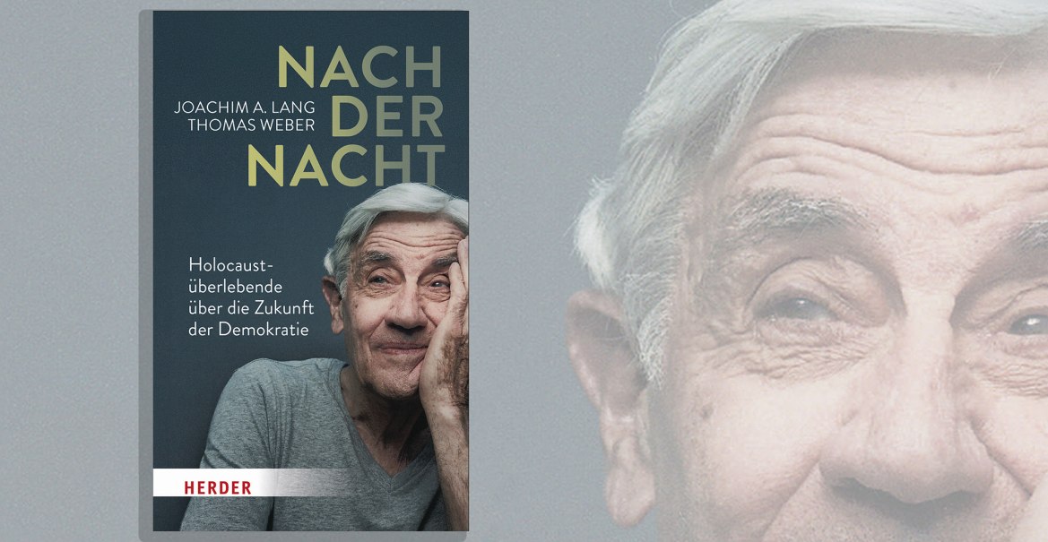 Buchcover von 'Nach der Nacht' mit einem Portr&auml;t eines &auml;lteren Mannes. Der Titel und die Autoren sind oben links platziert., &copy; Herder Verlag