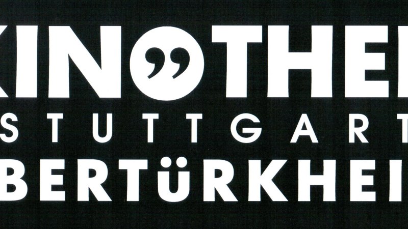 Logo der Kinothek Stuttgart Obertürkheim in weißer Schrift auf schwarzem Hintergrund., © Kinothek Stuttgart