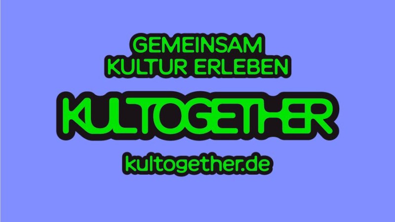 Logo mit dem Text 'Gemeinsam Kultur erleben' und 'Kultogether' auf blauem Hintergrund., © KULTUR FÜR ALLE Stuttgart e.V. Logo mit dem Text 'Gemeinsam Kultur erleben' und 'Kultogether' auf blauem Hintergrund., © KULTUR FÜR ALLE Stuttgart e.V.