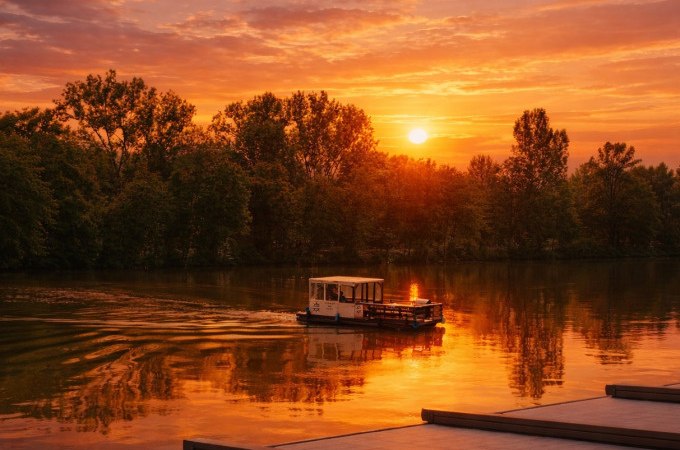 Afterwork- oder Sundowner Rundfahrten mit dem Flo&szlig;boot, &copy; Cool-Tours StattReisen