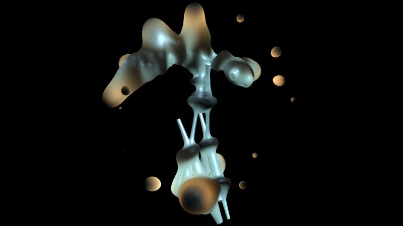 Screenshot der Visualisierung, © Daniel Bisig